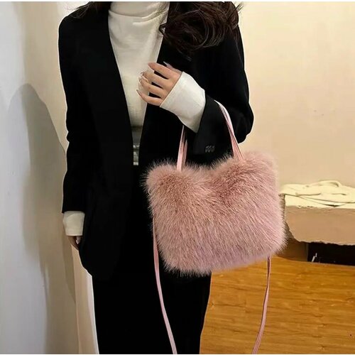 Сумка багет StaticPaper, пудровый