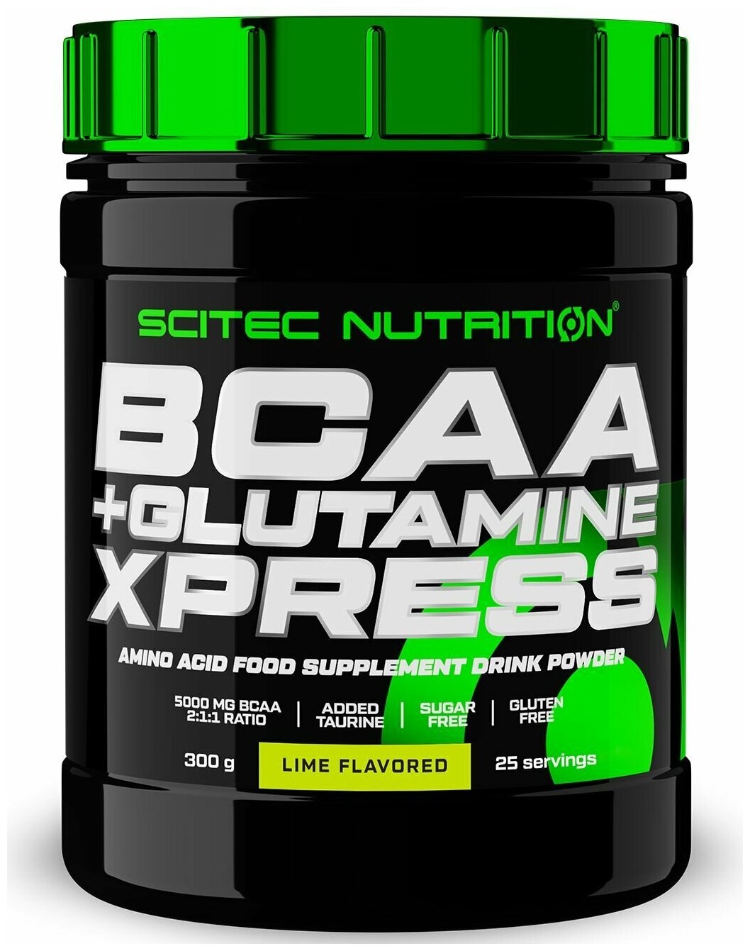 Аминокислота Scitec Nutrition BCAA + Glutamine Xpress, лайм, 300 гр.