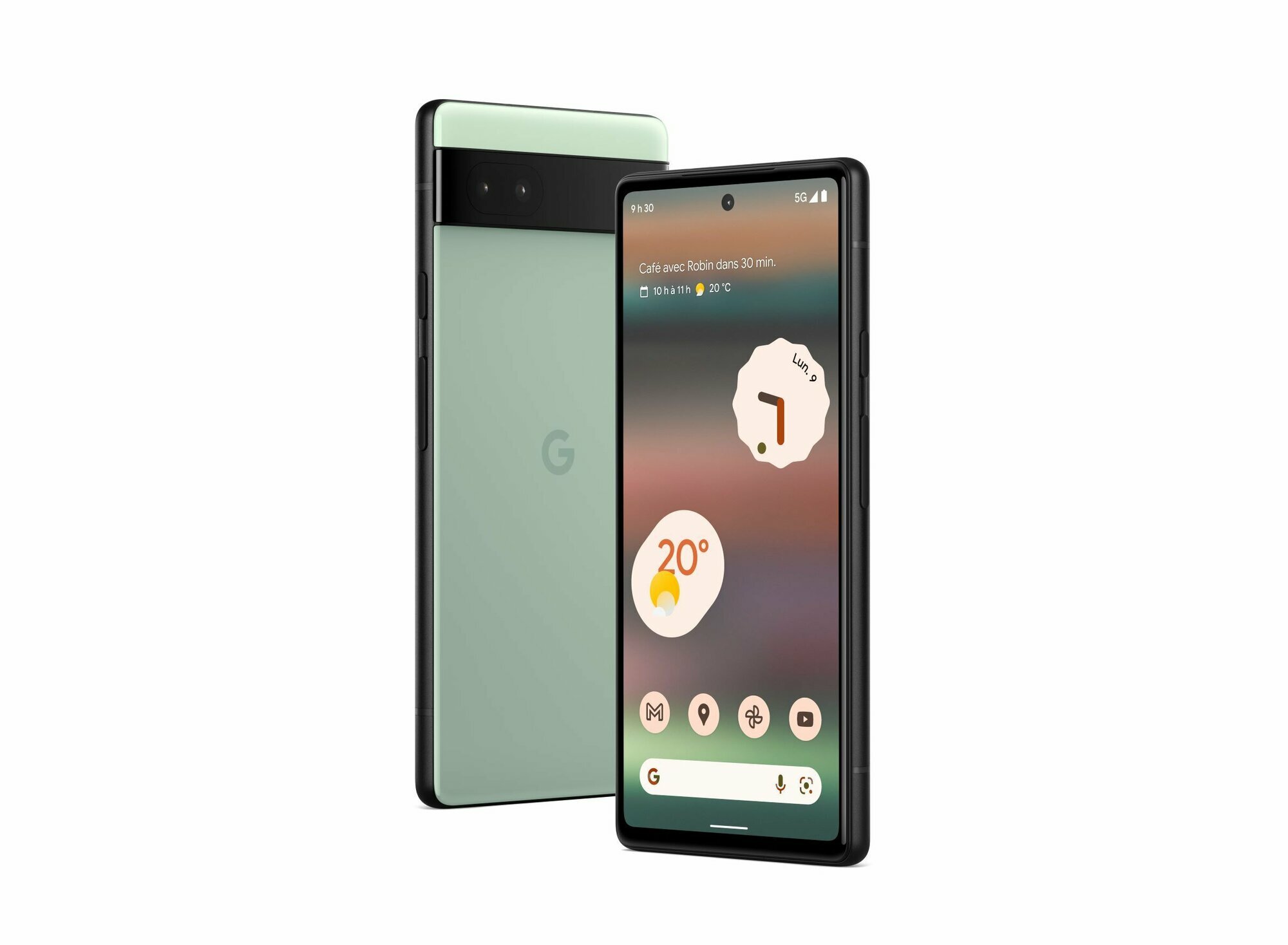 Смартфон Google Pixel 6a 6/128 ГБ JP, nano SIM+eSIM, светло-серый