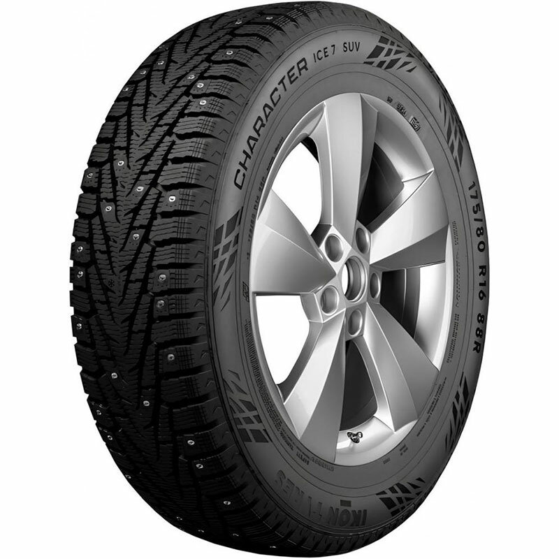 Зимние шипованные шины Ikon Tyres Character Ice 7 SUV 255/65R17 114T для легкового автомобиля