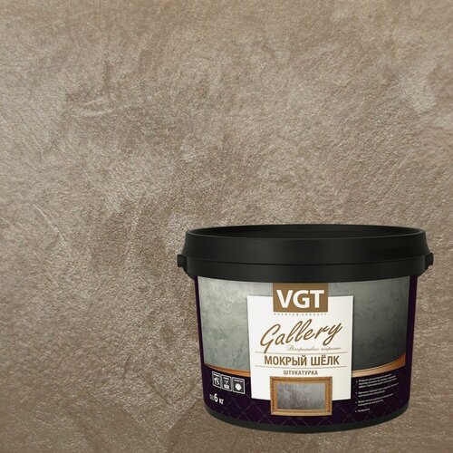 Изображение товара Штукатурка декоративная VGT Gallery Мокрый Шелк (6кг) 2360