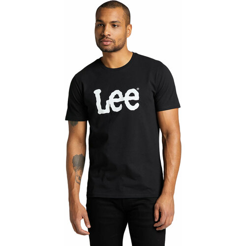 фото Футболка lee wobbly logo, размер s, черный