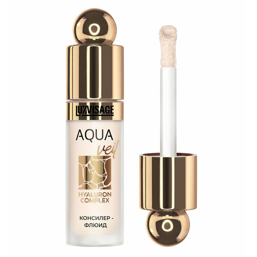 Консилер флюид AQUA veil HYALURON COMPLEX LuxVisage тон 101 Fair 407₽