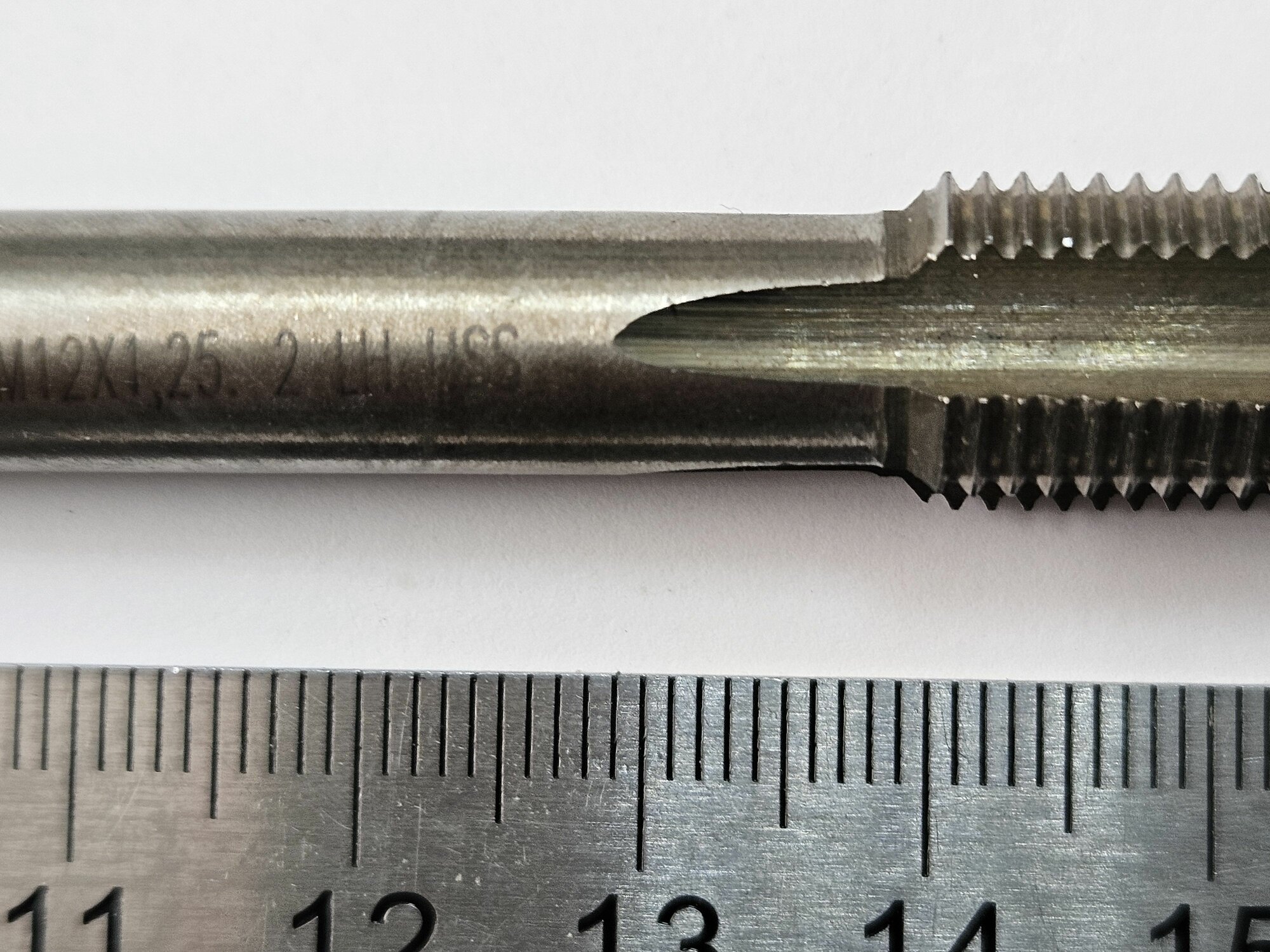 Метчик м/р М12х1,25 левый — фото 1