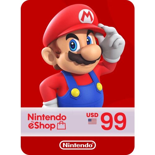 Пополнение счета Nintendo eShop на 20 USD Код активации Доллары Подарочная карта Нинтендо Ешоп Gift Card США 9134₽