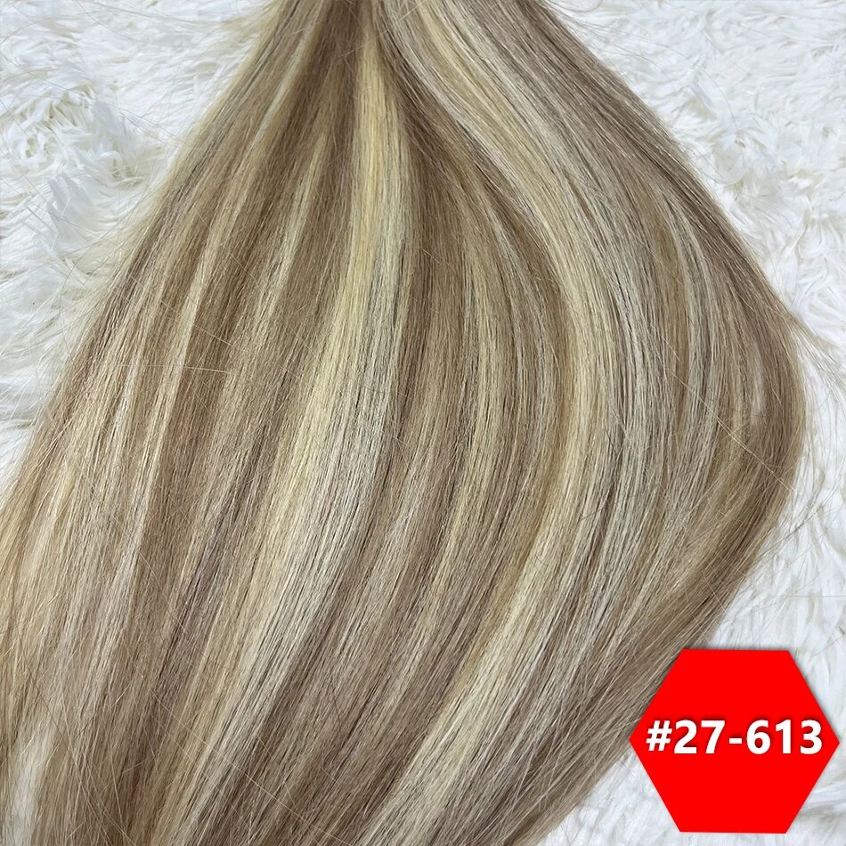 Пряди для наращивания Shinehair 613 натуральные человеческие волосы, 27-613, 18inches 45cm, Натуральные волосы, 50g for sample, 10A