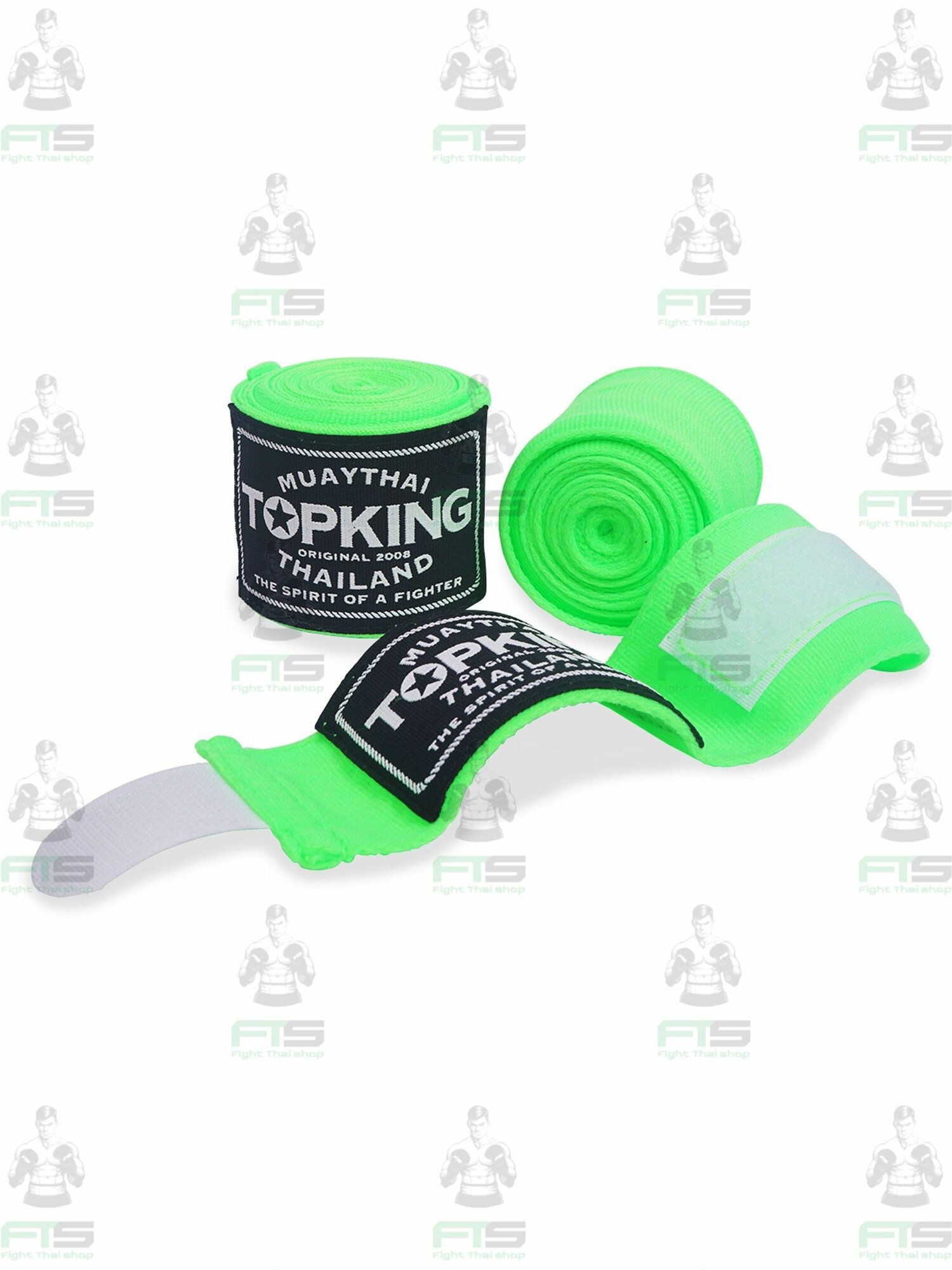 Боксерские бинты Top King Boxing 4.5 метра цвет: зеленый TKHWR-01