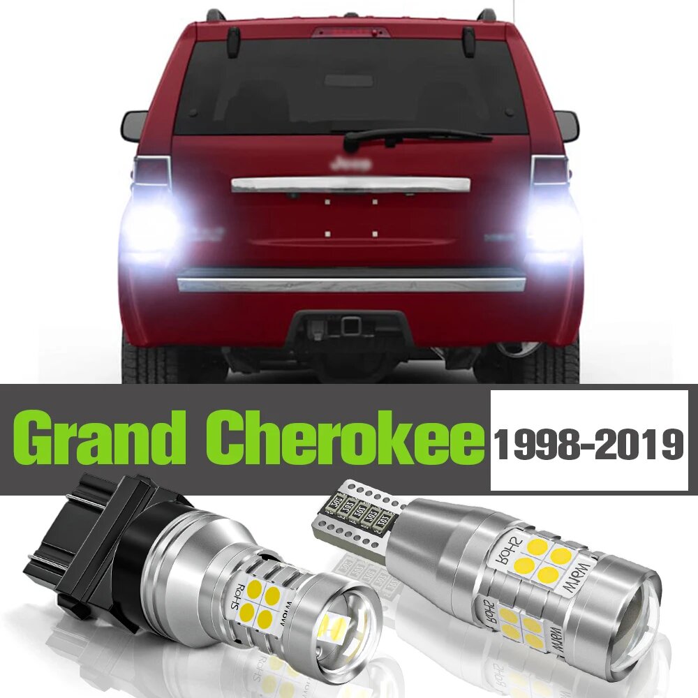 2 шт, светодиодные фонари заднего хода для Jeep Grand Cherokee 2 3 4 WJ WG WH WK 1998-2019 2005 2006 2010 2011 2015 2016, 3 WH WK (2005-2010)