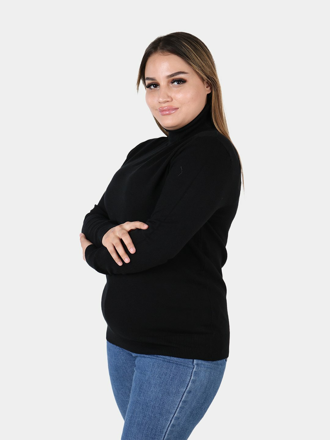 Водолазка , размер One Size, черный — фото 1