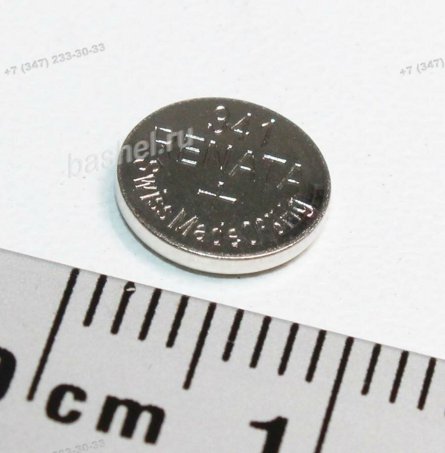 Дисковый элемент питания тип 341 на 1,55В - SR714SW 341 (RENATA) — фото 1