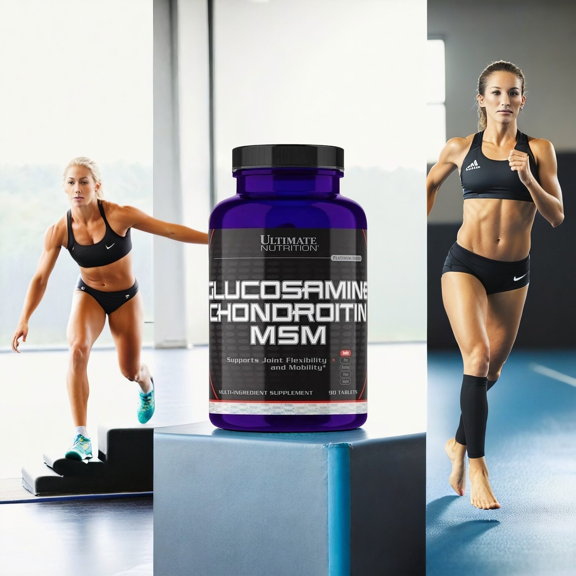 Защита и восстановление суставов Glucosamine Chondroitin MSM 90 табл (Ultimate Nutrition) — фото 1