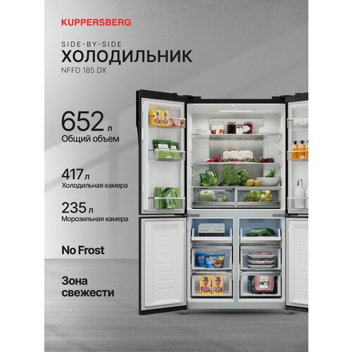 Холодильник отдельностоящий Kuppersberg NFFD 185 DX
