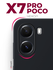 Черный чехол для POCO X7 Pro / Поко Х7 Про противоударный матовый...