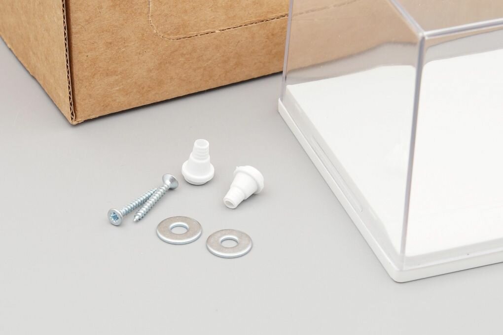 Пластиковый Бокс для моделей белый подиум 155х90х70мм — фото 1