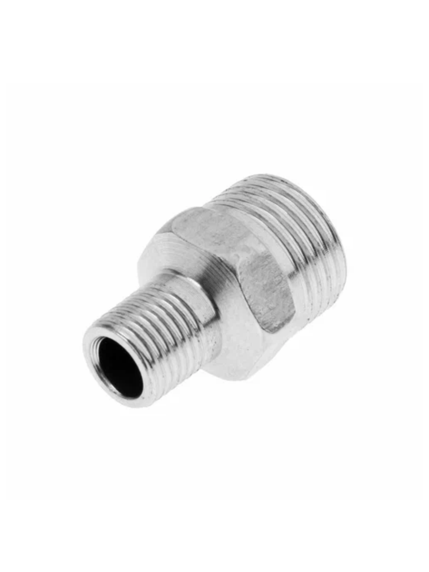 Бочонок 1/2"-1/4" никелированный с наружной резьбой, 1 штука — фото 1