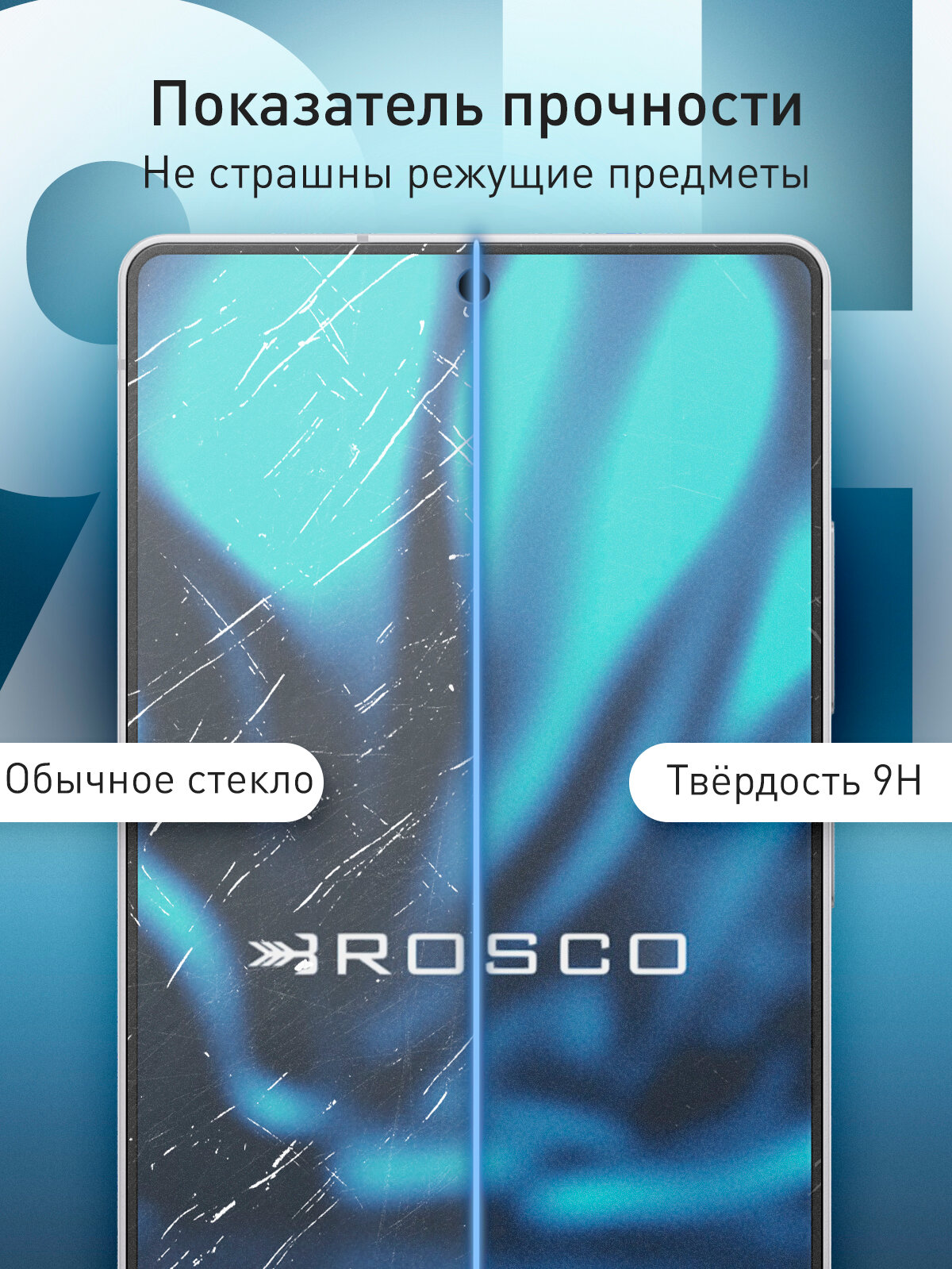 Супертонкое защитное стекло антишпион Rosco на Samsung Galaxy S25 Ultra (Самсунг Галакси С25 Ультра), с эффектом приватности, 1 шт — фото 1