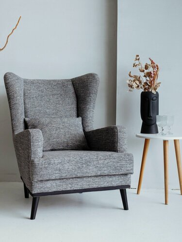 Изображение товара Кресло Оскар в гостиную, мягкое для дома и отдыха, рогожка Milana 5