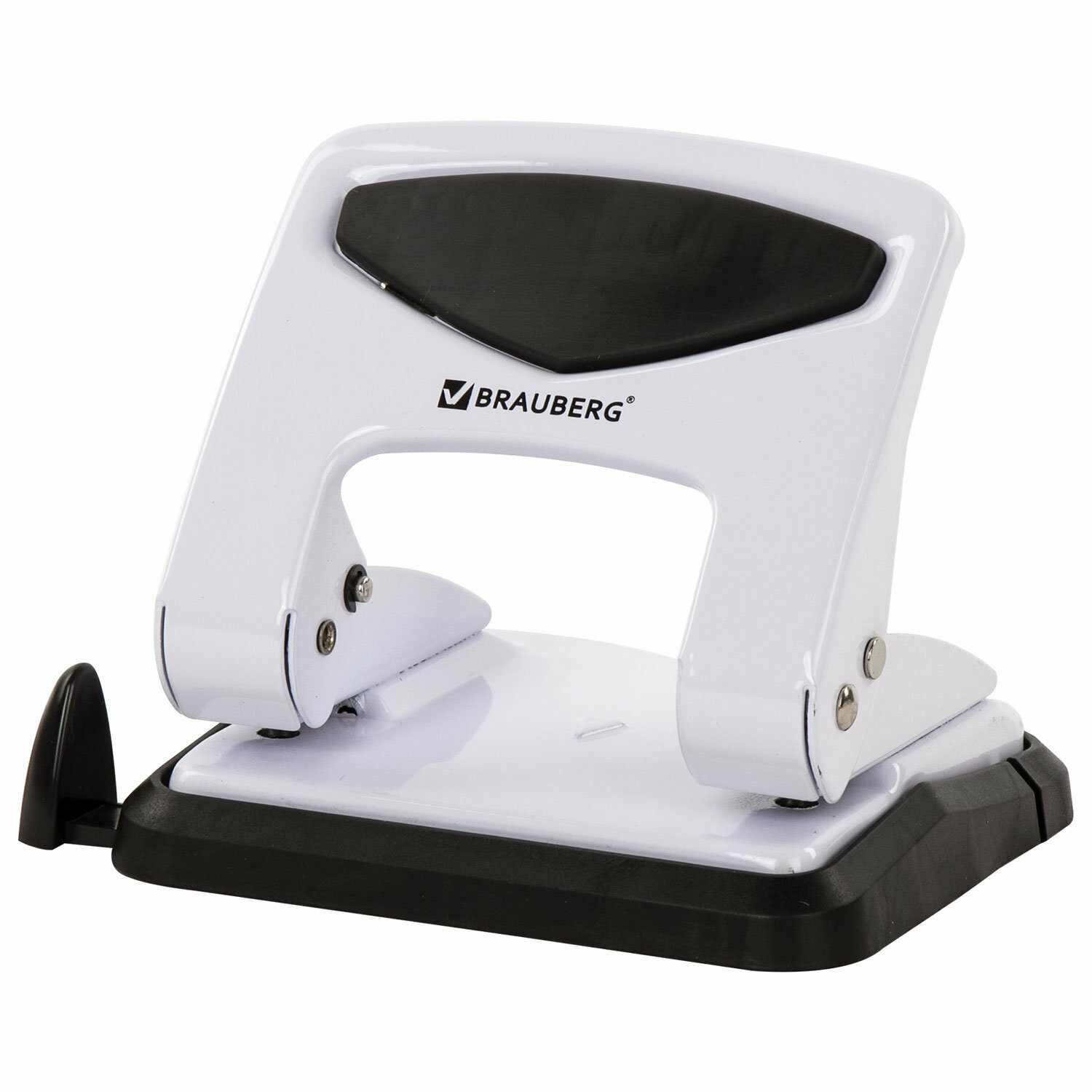 Дырокол Brauberg металлический, до 35 листов, белый (227790)