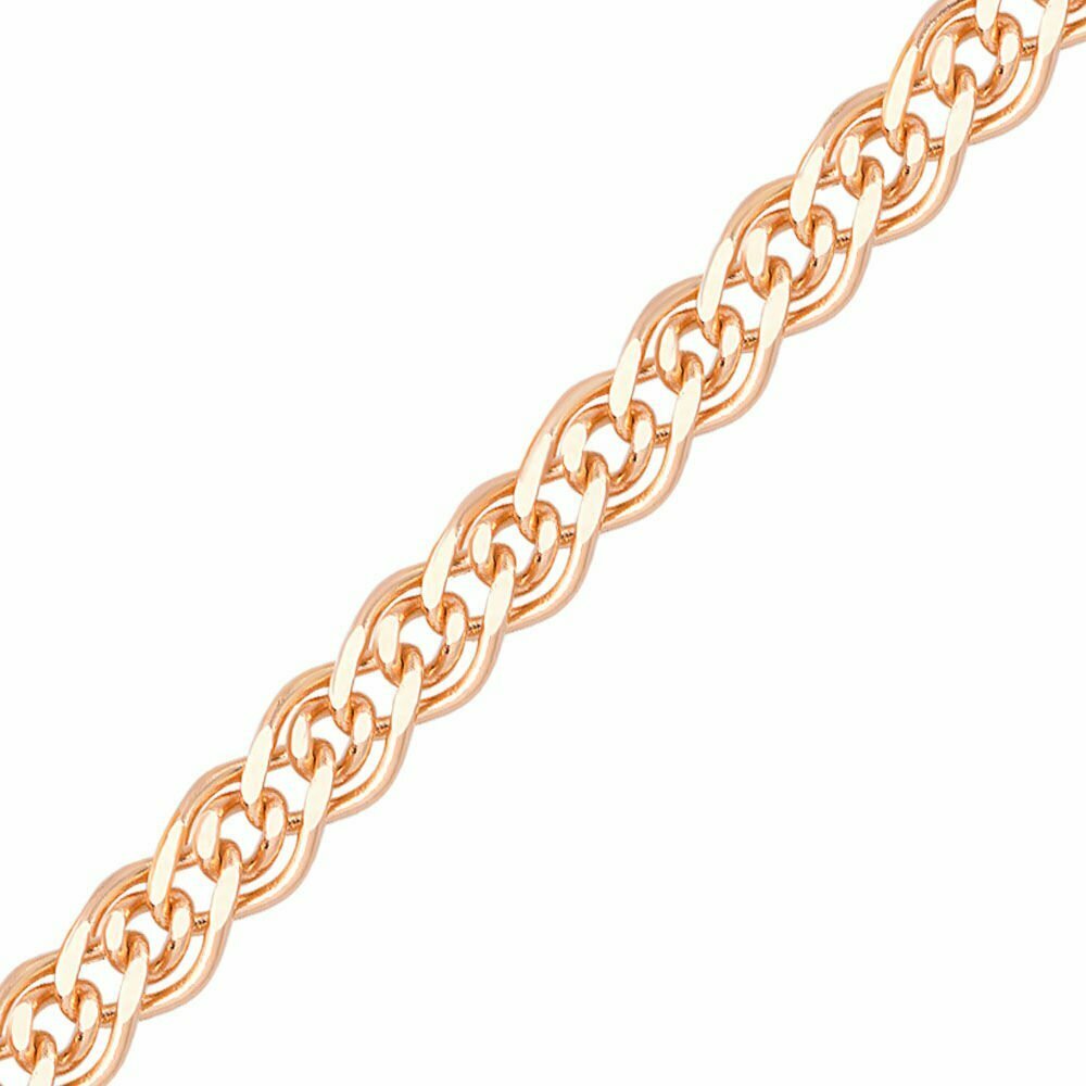 Цепь 585GOLD, красное золото, 585 проба, длина 50 см, средний вес 2.15 г, , красный