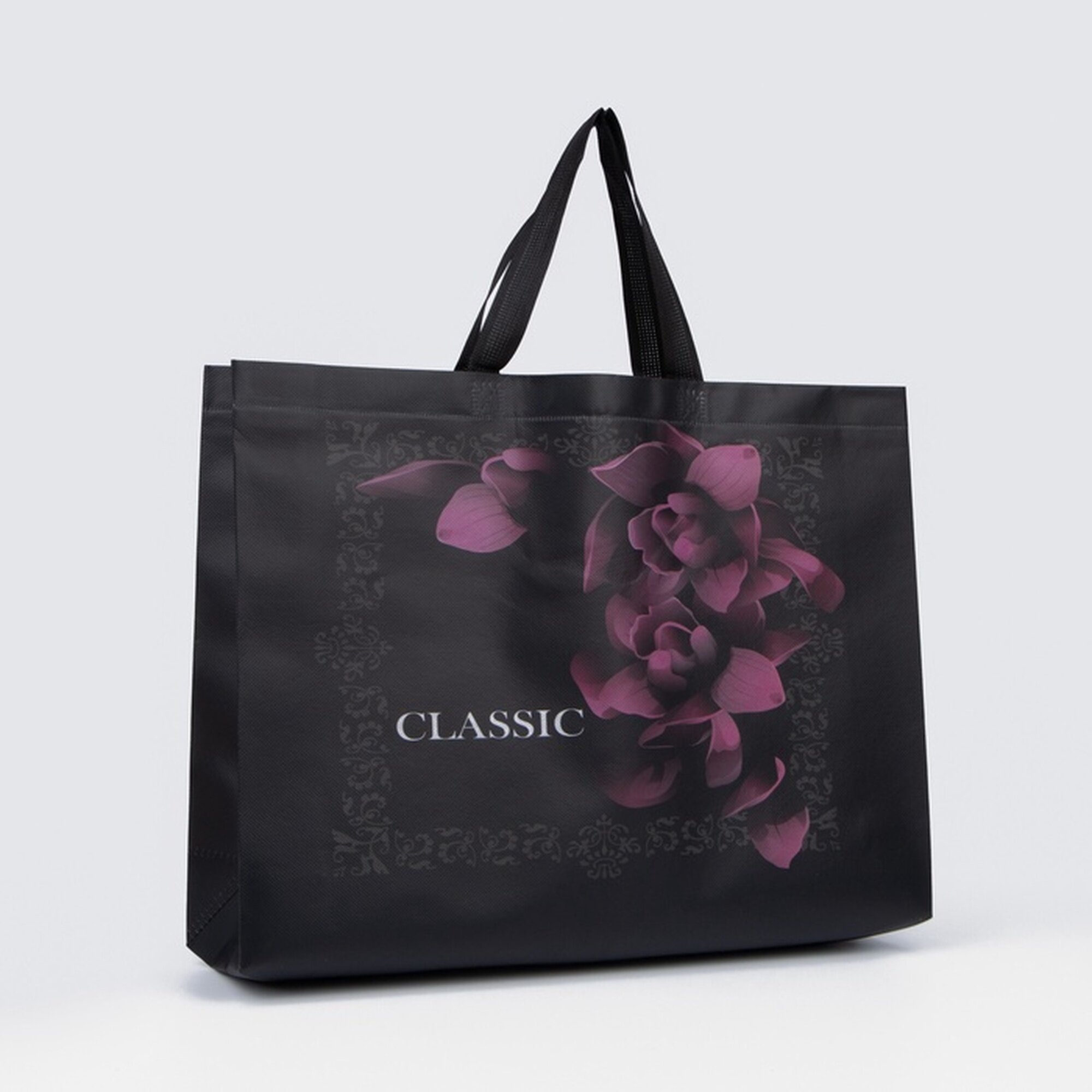 Сумка шоппер Сима-ленд, фактура матовая, черный — фото 1