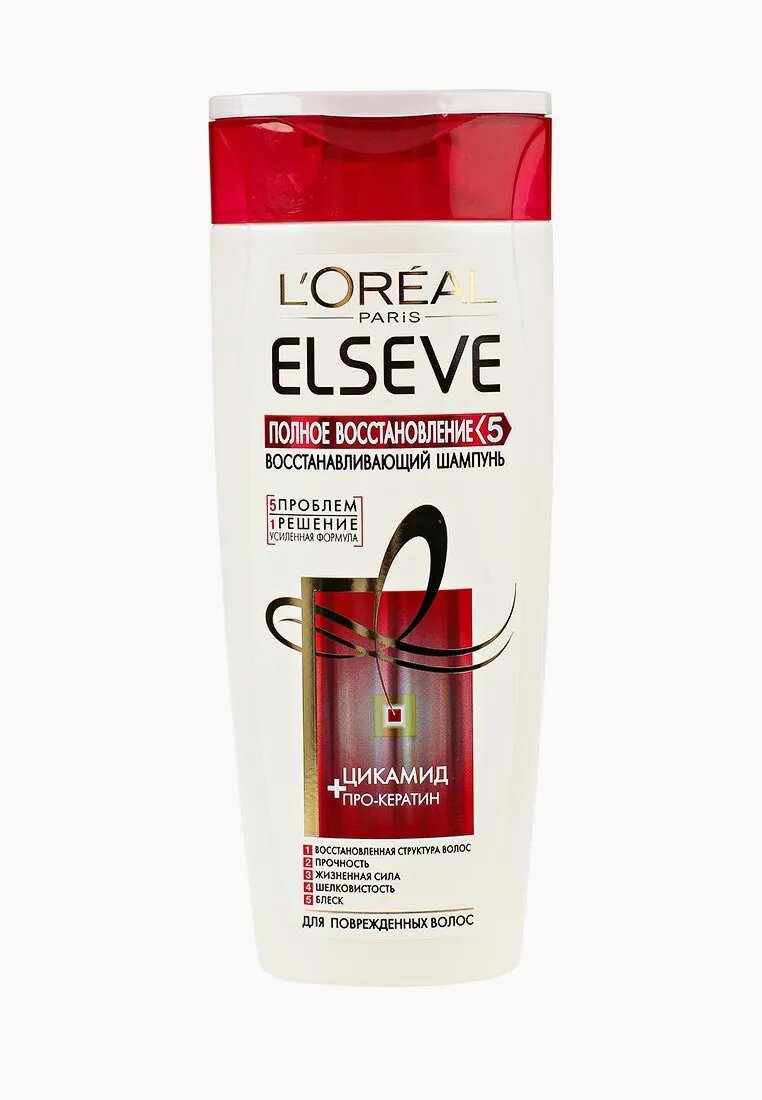 L'Oreal Paris Шампунь Преображение "Elseve, с кератином, 400 мл — фото 1