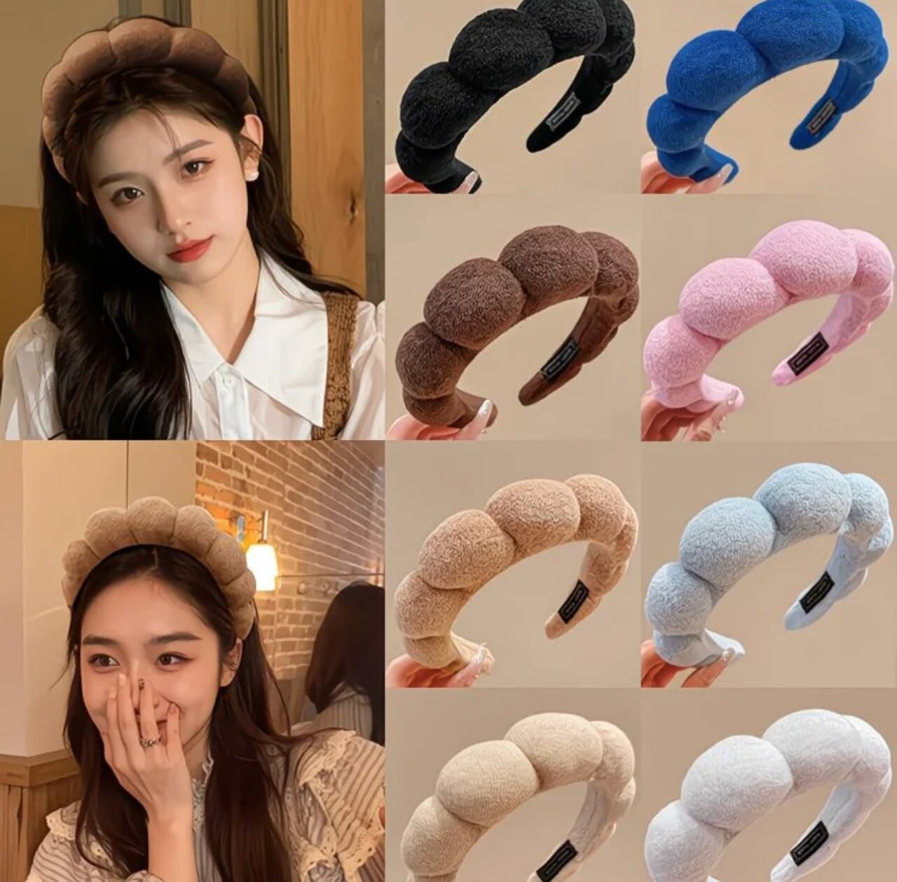 Набор для ухода за волосами "Нежность", повязка и крабик, желтый