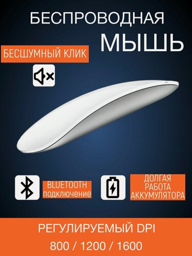 Изображение товара Беспроводная мышь Magic mouse Wiwu Wm-103 -белая