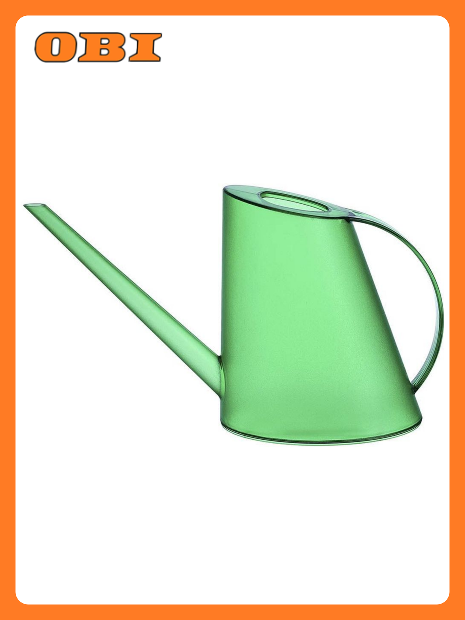 Лейка для полива цветов Roxella прозрачно-зеленая 15 л