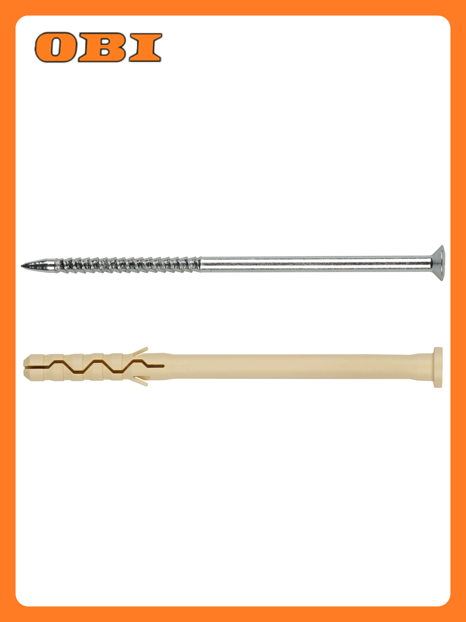 Дюбель-гвоздь нейлоновый PDG LK с цилиндрическим бортиком 8x140 мм 4 шт