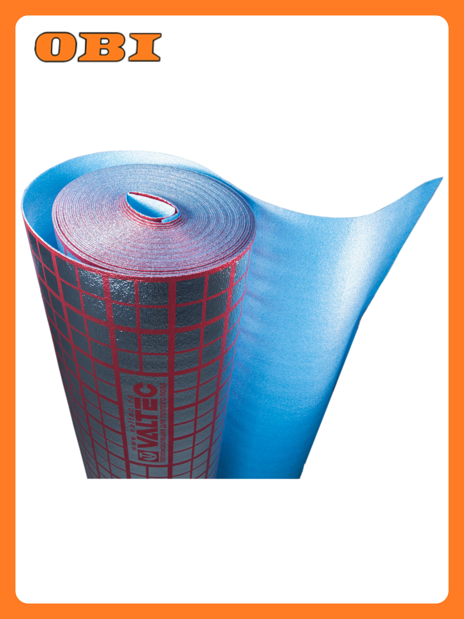 Подложка пенополиэтилен VALTEC 12х25м 30кв. м 3 серебристый влагостойкость для теплого пола