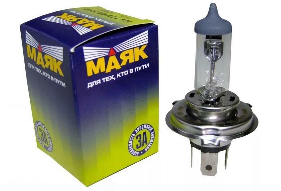 Лампа галогенная H4 12/60/55 маяк (артикул 52420)