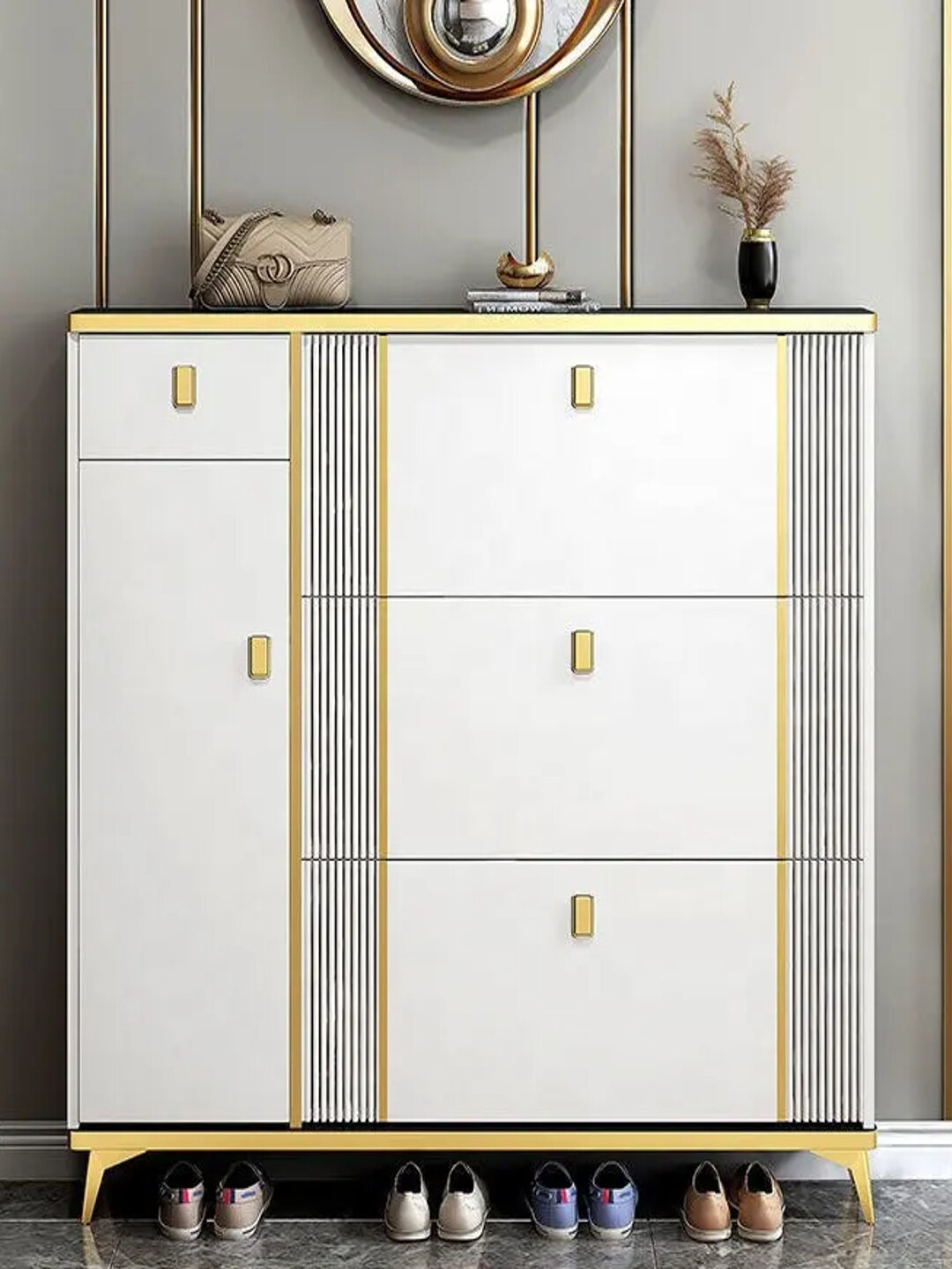 Комод, с 3 вместительными ящиками, для кухни, спальни, и офиса, стеллаж