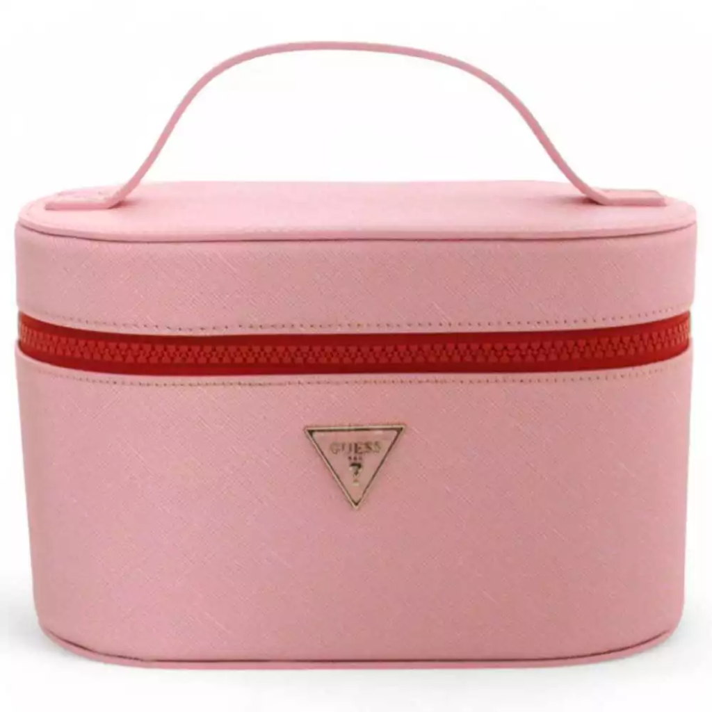 Косметичка GUESS, , розовый/желтый