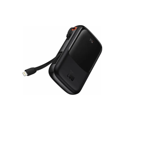 Внешний аккумулятор повербанк Baseus Qpow Pro Power Bank 10000mAh 20W iP Black cable Type-C 3A 03m PPQD060001 382400₽