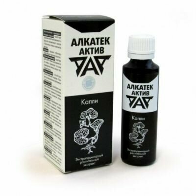 Изображение АлкатекАктив, капли против алкогольной зависимости, 50 мл. Устранение зависимости, очищение печени от токсинов алкоголя, восстановление сердечно-сосудистой деятельности. Сашера-МЕД