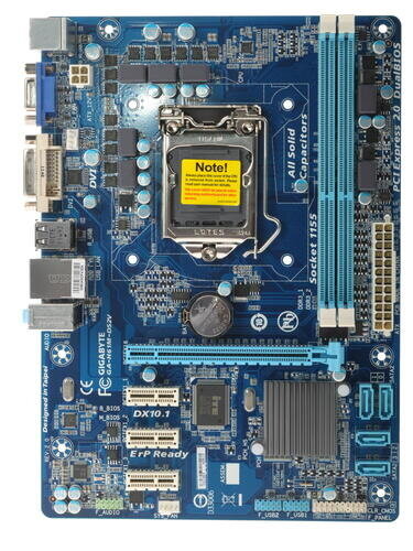 Материнская плата Gigabyte LGA1155 GA-H61M-DS2V H61 2xDDR3-1333 1xPCI-E DSub 8ch 4xSATA GLAN mATX