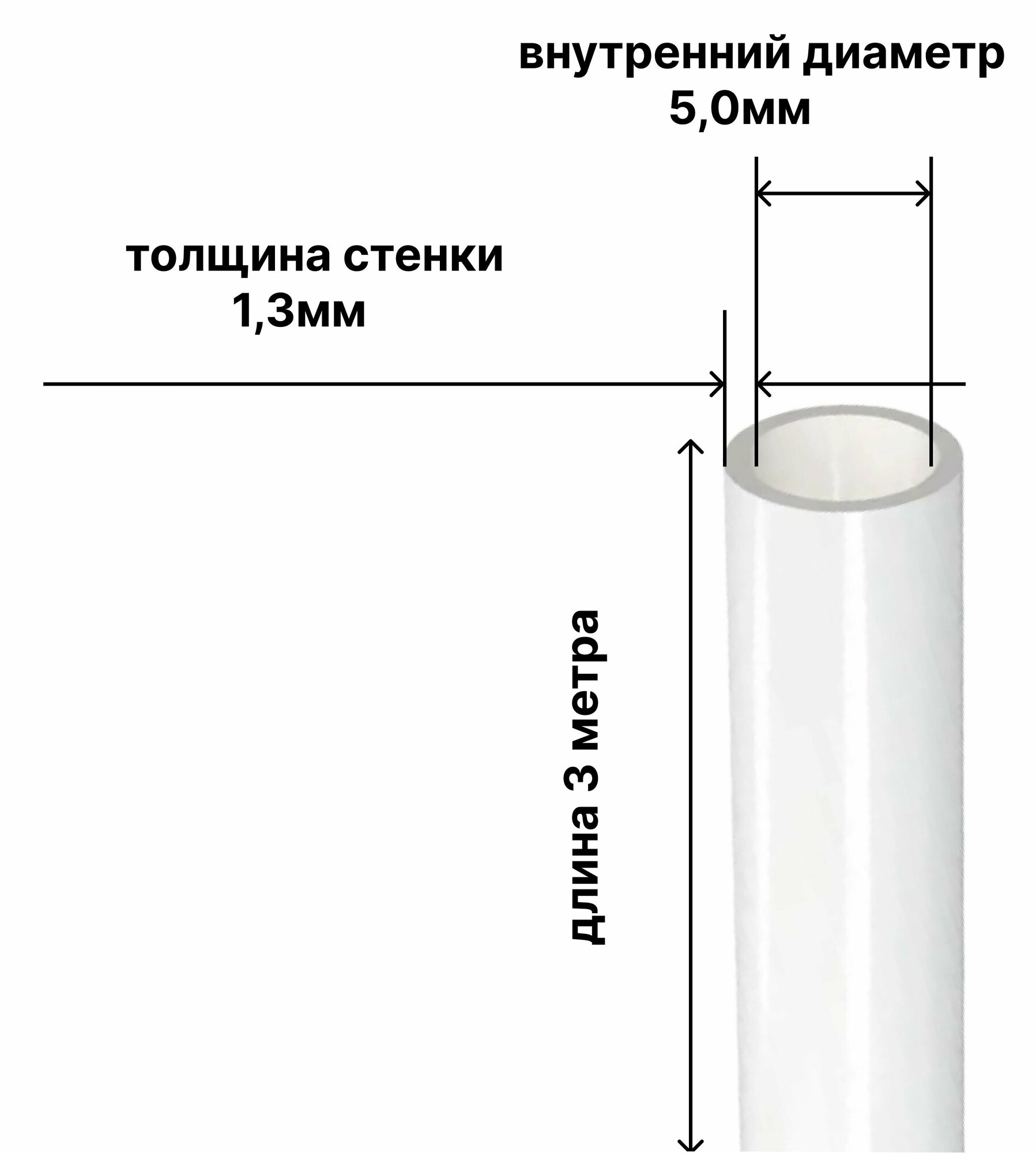 Трубка электроизоляционная силиконовая ТКР 5,0 мм длина 3метра - фотография № 2