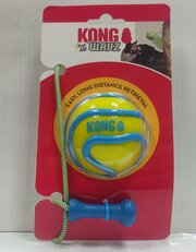 Мячик для собак KONG средний с канатом (PSV21E) для средних собак