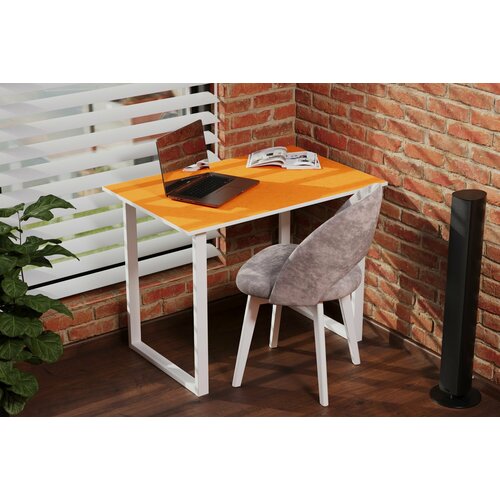 Стол Мэджик-4 HPL Манго цветы Кромка Белая 6630₽