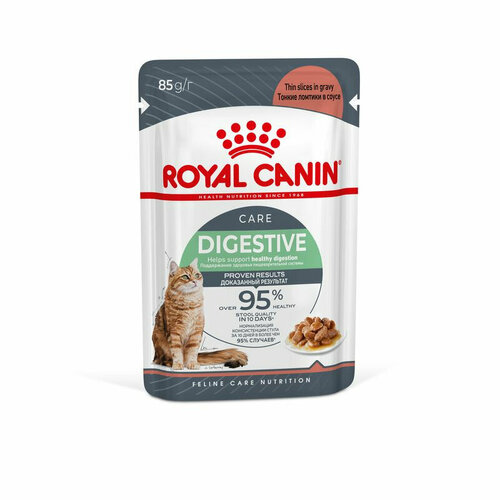 royal canin роял канин 0 4 кг kitten sterilised киттен стерилайзд Royal Canin Digestive Care влажный корм для взрослых кошек с чувствительным пищеварением в соусе, в паучах - 85 г х 28 шт