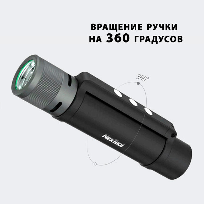 Многофункциональный фонарик NexTool 6 in 1 Thunder Flashlight Portable NE20030 (black) — фото 1