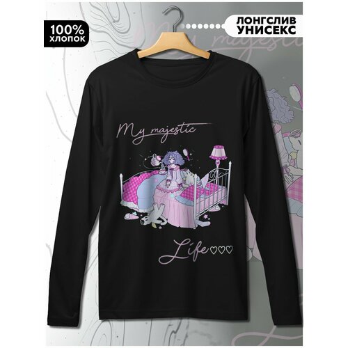 фото Лонгслив hypnotica, размер l, черный