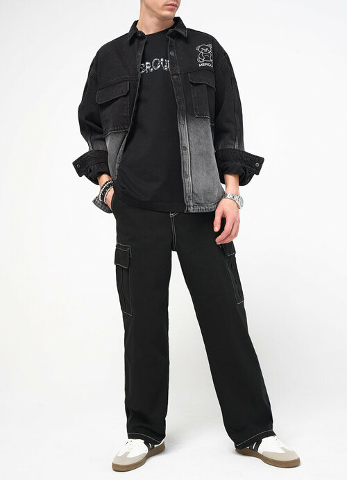 Джинсовая куртка Funday, размер 56-58, серый