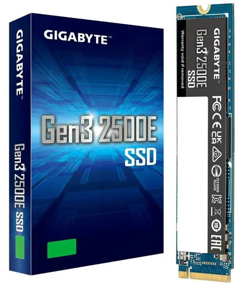 Твердотельный накопитель 500GB M.2 NVMe Gigabyte GEN3 2500E G325E500G