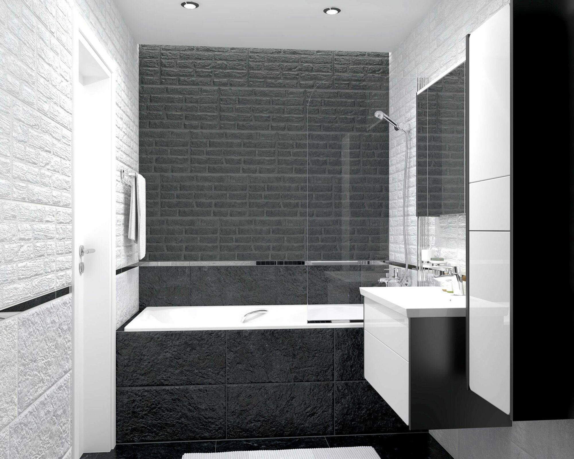 фото Керамогранит Laparet Loft чёрный 30х60 1,44 м2; ( 8 шт/упак)