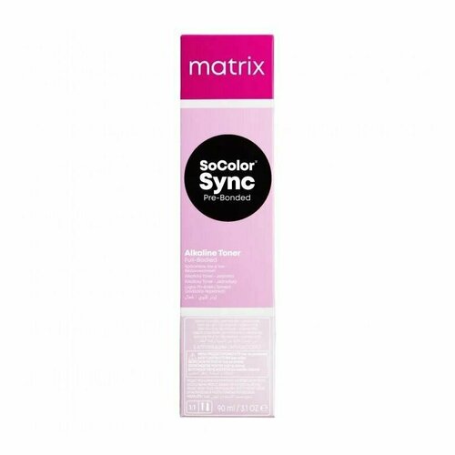 Matrix SOCOLOR Sync 4Т Краситель для волос тон-в-тон Шатен Титановый, 90 мл