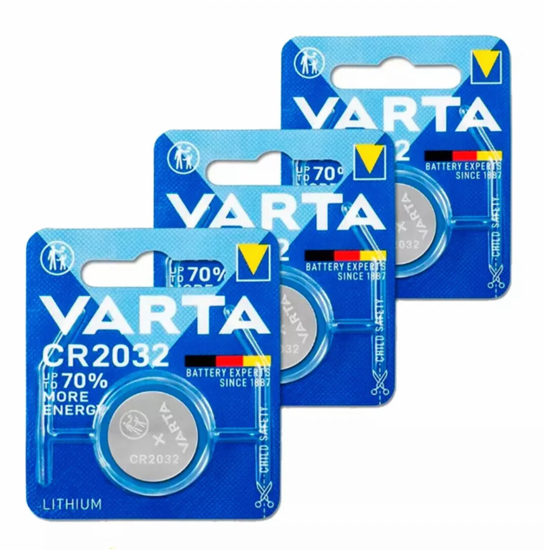 Батарейка CR2032 3V Varta Blister, 3 шт.