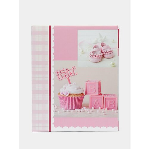 Фотоальбом Детский 200 фото 10 х 15 твёрдая обложка Цвет Тёмно-розовый 1399₽