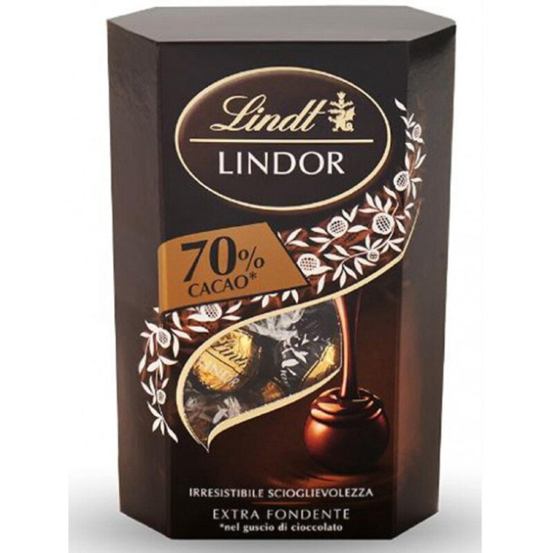 Конфеты Lindt Lindor из тёмного шоколада / Extra Dark 200 гр (Италия) - фотография № 5