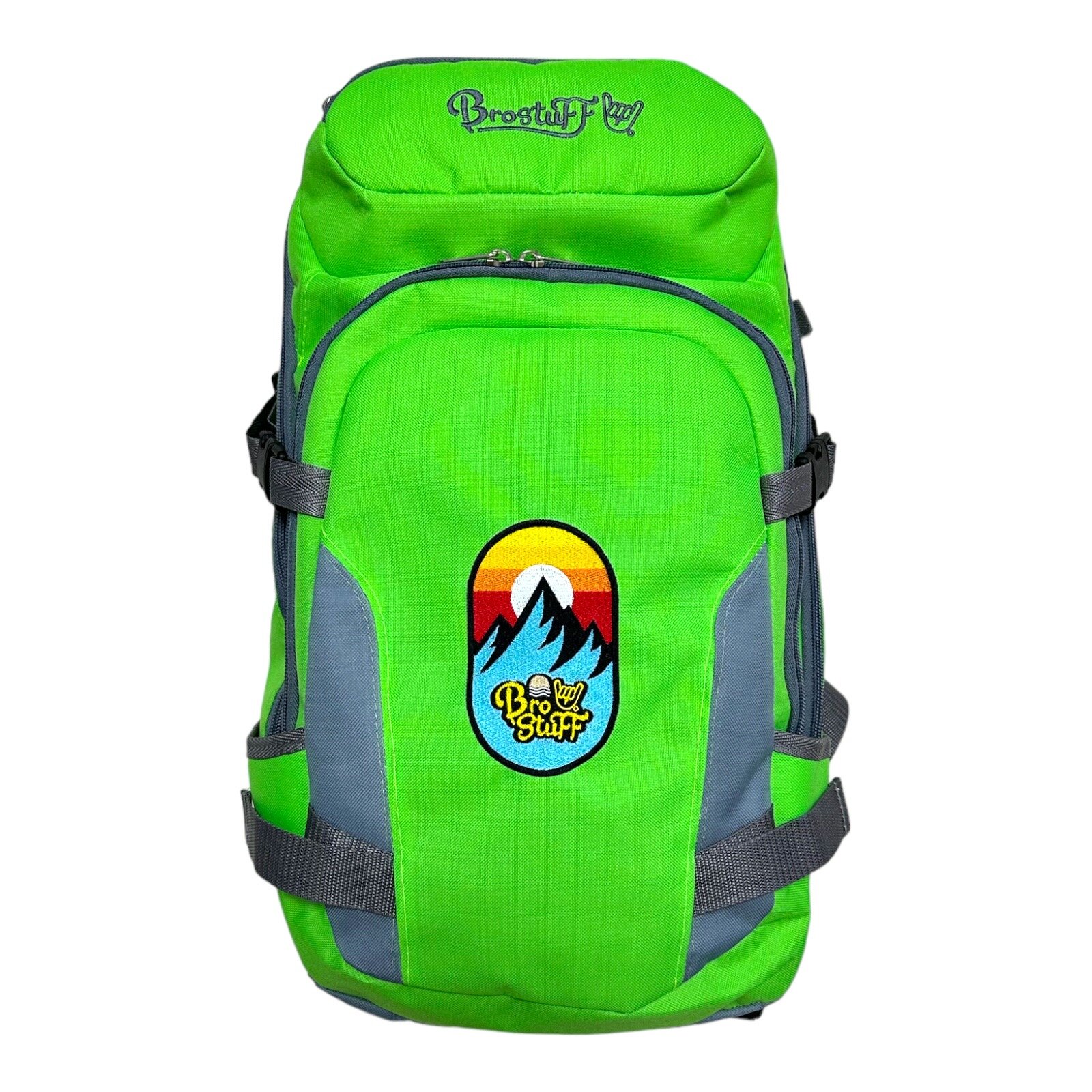 Рюкзак для сноуборда, горных лыж BroStuff helibro neon green grey limited 20l